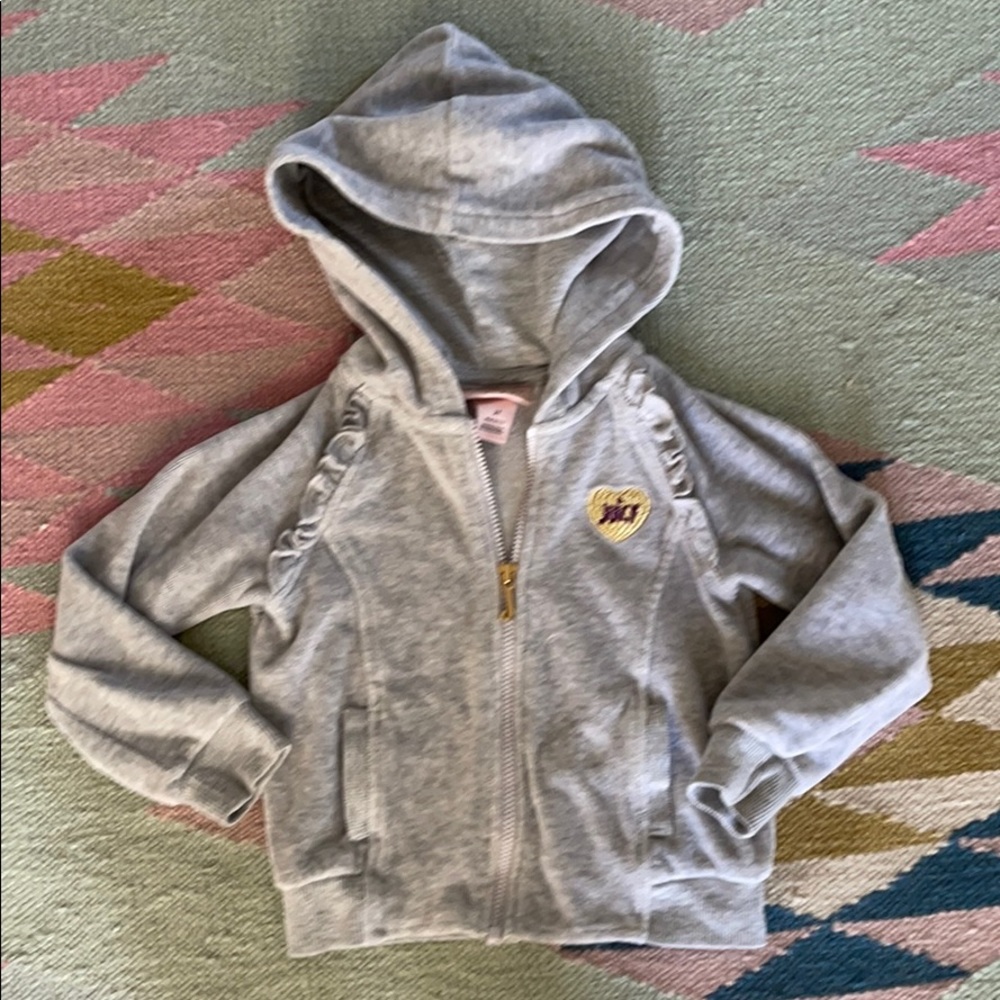Juicy toddler girl zip up
